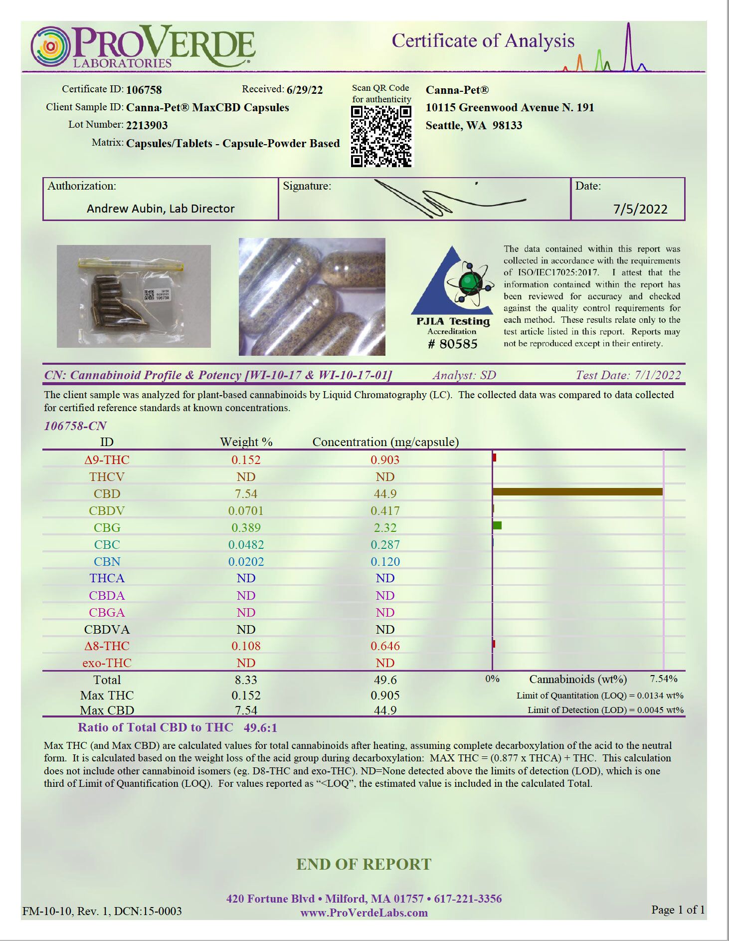 Package: Canna-Pet® Advanced MaxCBD- 30 count capsules & MaxCBD Biscuits - Image 6